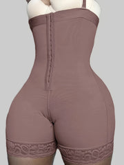 Трусики-слип с высокой талией для моделирования фигуры, с застежкой-молнией в промежности и подтяжками