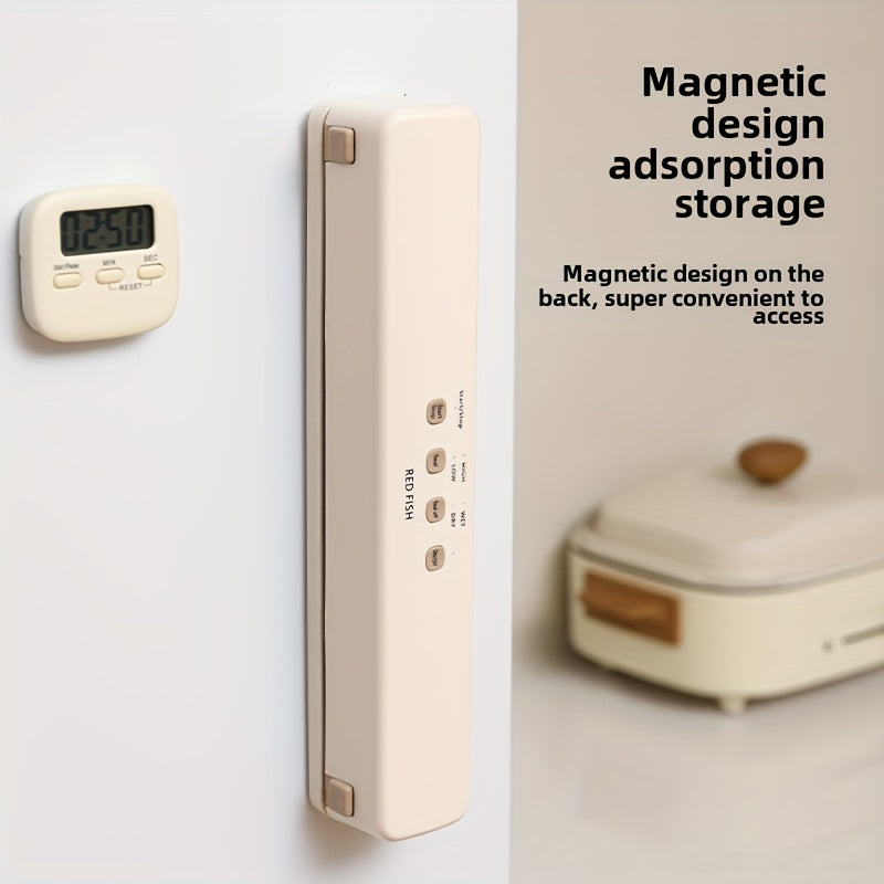 USB зарядка билан жиҳозланган кичик ўтказмайдиган вакуумли герметиклаштирувчи, овқатни сақлаш учун идеал.