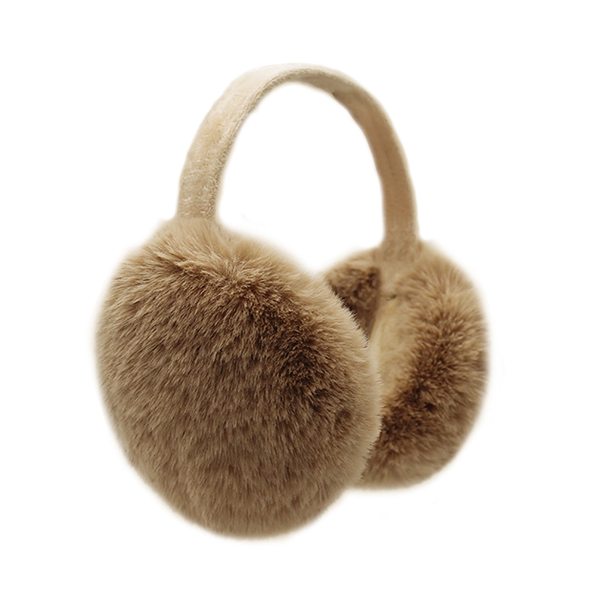Winter Fleece Ear Warmers with Furry Lining Foldable for Cold Weather