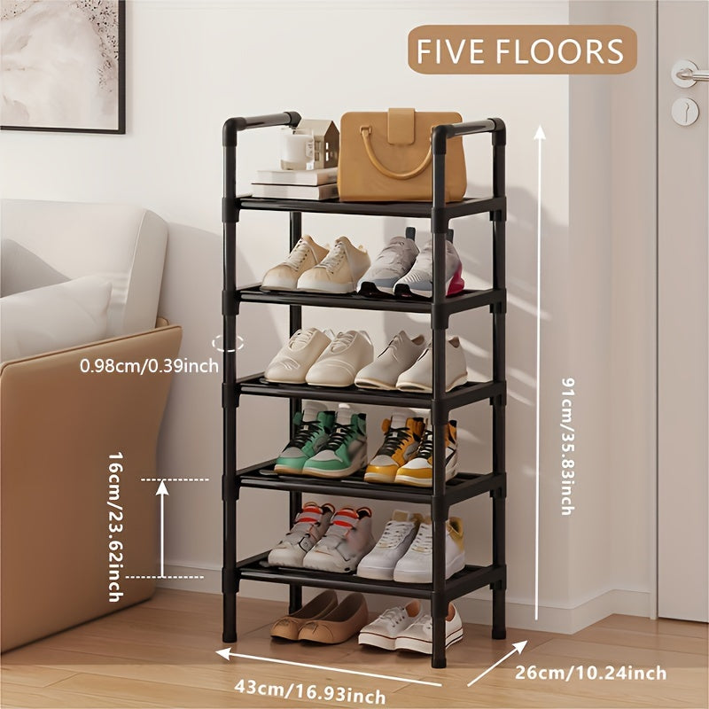 Qora poyabzal javoni, ko‘p qavatli saqlash tashkilotchisi, kirish eshigi, koridor, mehmonxona, yotoqxona uchun