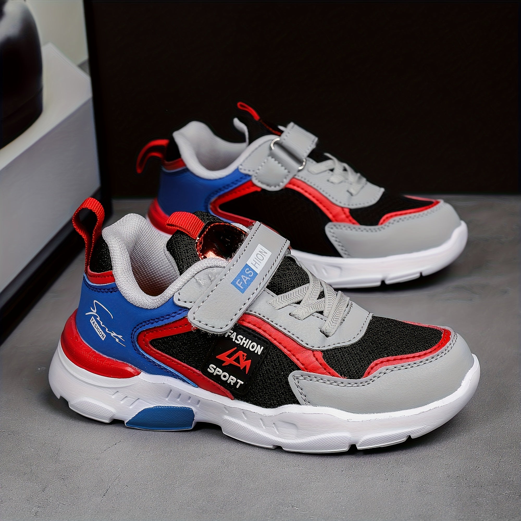 Мужские легкие дышащие кроссовки из сетки с двойной сеткой и круглым носком