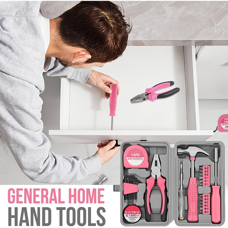 24 dona Uy-ro‘zg‘or avtomobil ta’mirlash asboblari to‘plami, karbon po‘lat, qisqichlar va burg‘ulash uchun bitlar bilan