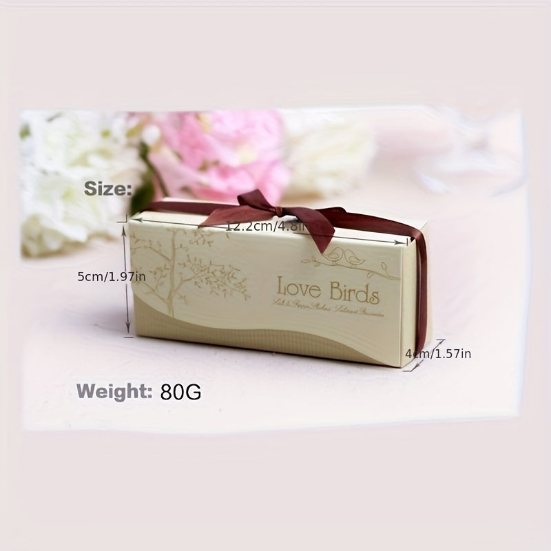 Set of 12 Love Birds Ceramic Salt and Pepper Shakers for Wedding Decor