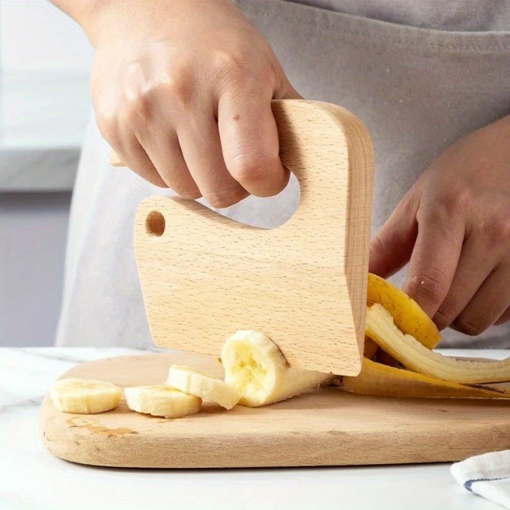 Pretend Cooking Toys Set with Knife, Fruits, Vegetables, and Wooden Utensils