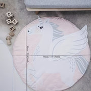 Sevimli Qichqiriq va Unicorn O'yin Katta - Bolalar va Kichiklar uchun Yumshoq, Qopqoqni Oson Usulda Usiz Qiladigan Pad - O'yin Vaqti va Quvnoq Yotoqxona Faoliyatlari uchun Ideal.