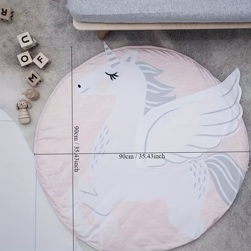 Sevimli Qichqiriq va Unicorn O'yin Katta - Bolalar va Kichiklar uchun Yumshoq, Qopqoqni Oson Usulda Usiz Qiladigan Pad - O'yin Vaqti va Quvnoq Yotoqxona Faoliyatlari uchun Ideal.