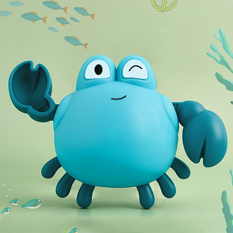 Crab Water Toys for Kids and Babies Bath Time Fun Plastic Red Blue 18 Months+