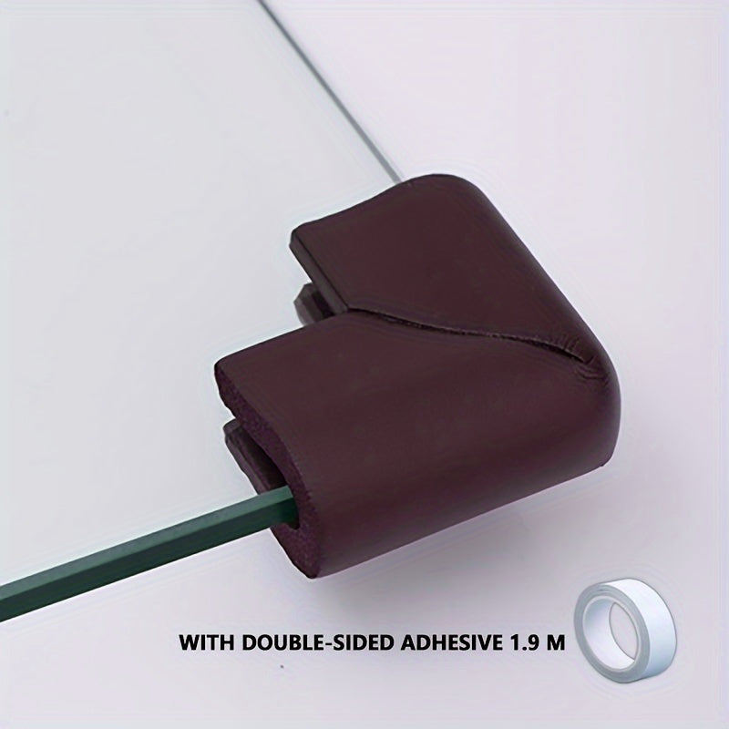 Set of 10 Soft Anti-Bump Glass Table Corner Protectors for Child Safety