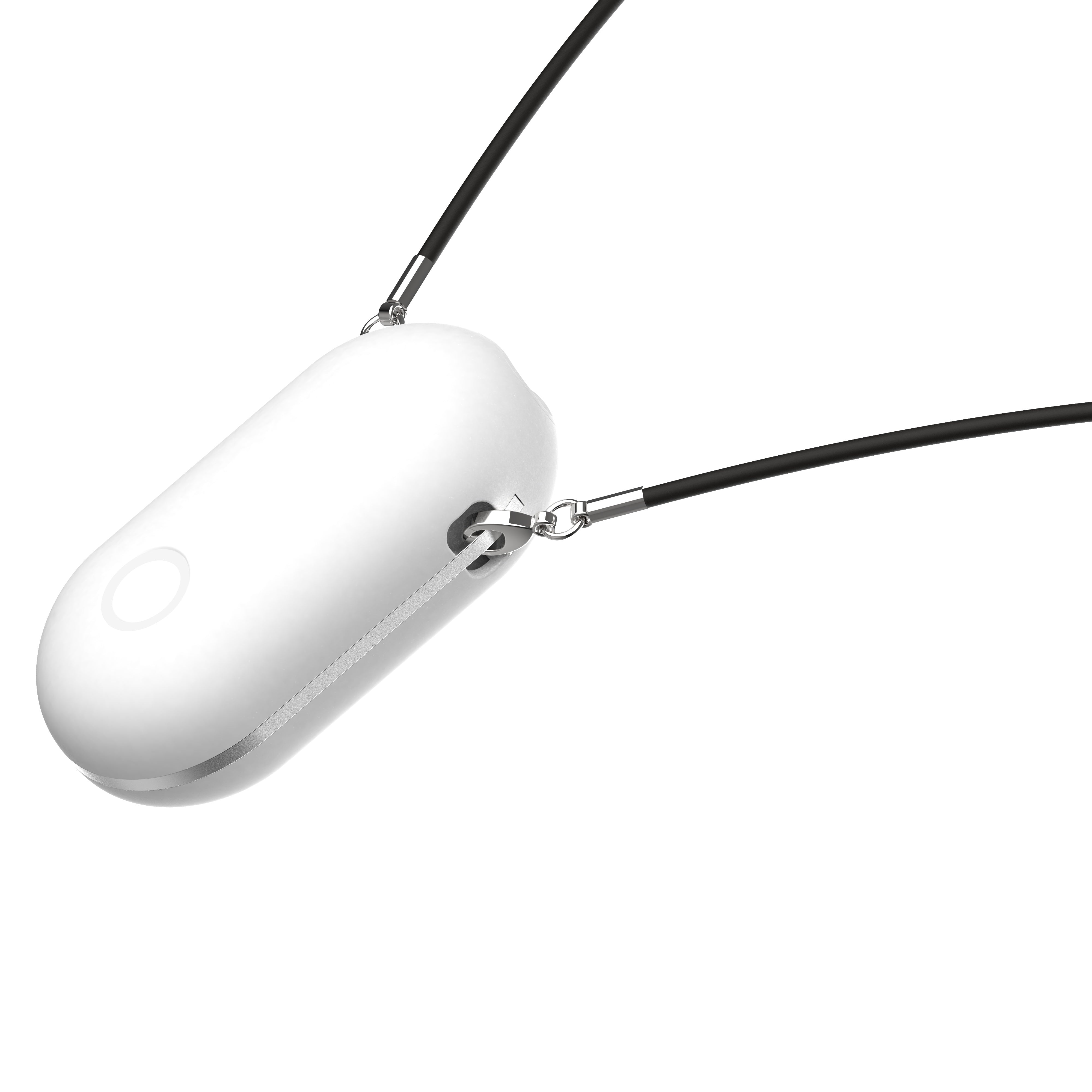 Wearable Air Purifier Necklace Rechargeable Ionic Negative Air Cleaner for Travel Home Car Pink White