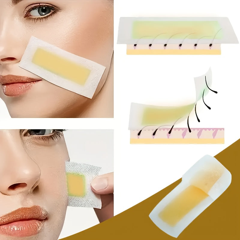 Восковые полоски с ароматом меда для лица и тела, 20 листов, с низкой аллергенностью, апельсин