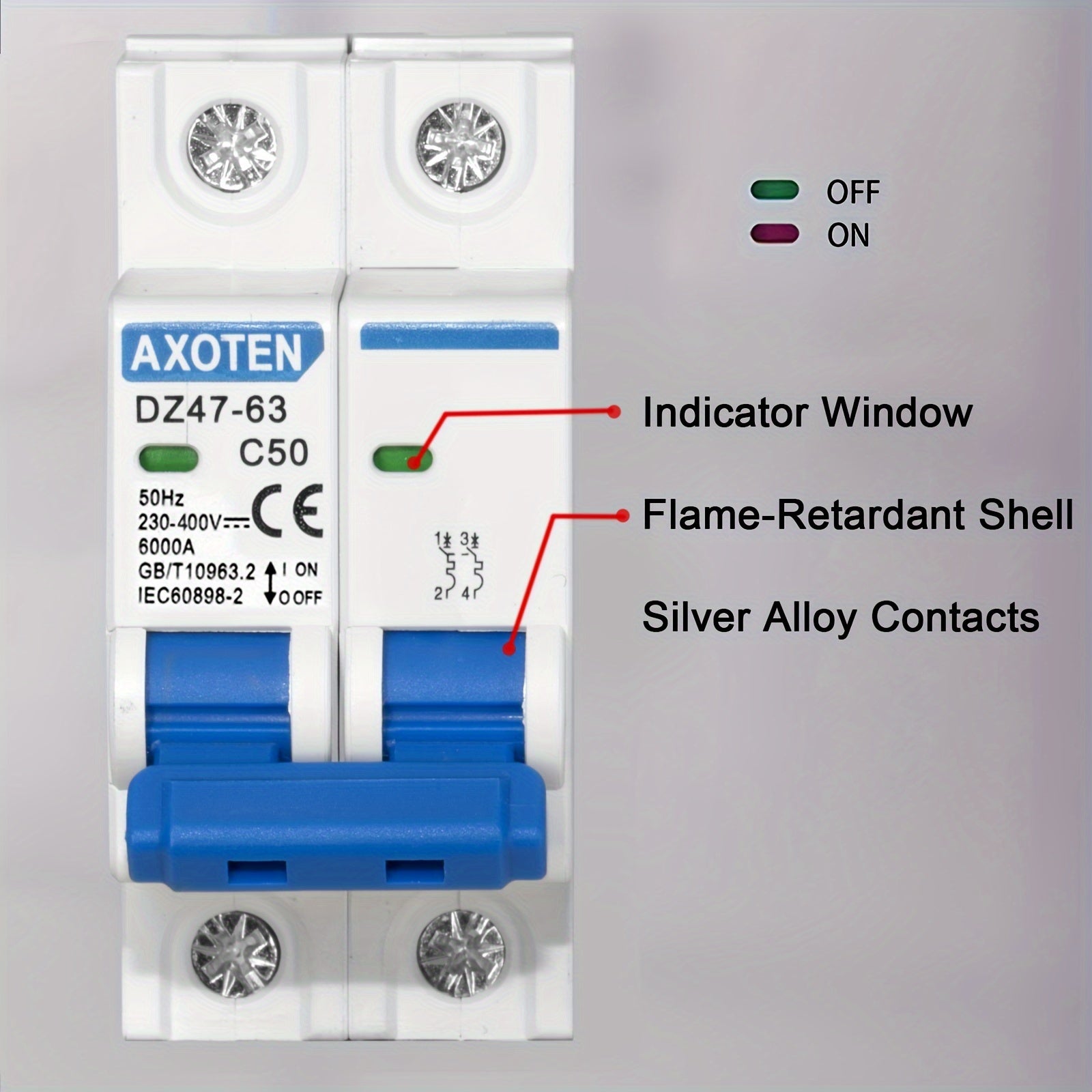 Фотогальванический выключатель постоянного тока 2P 16A 20A 32A миниатюрный переключатель для солнечных систем
