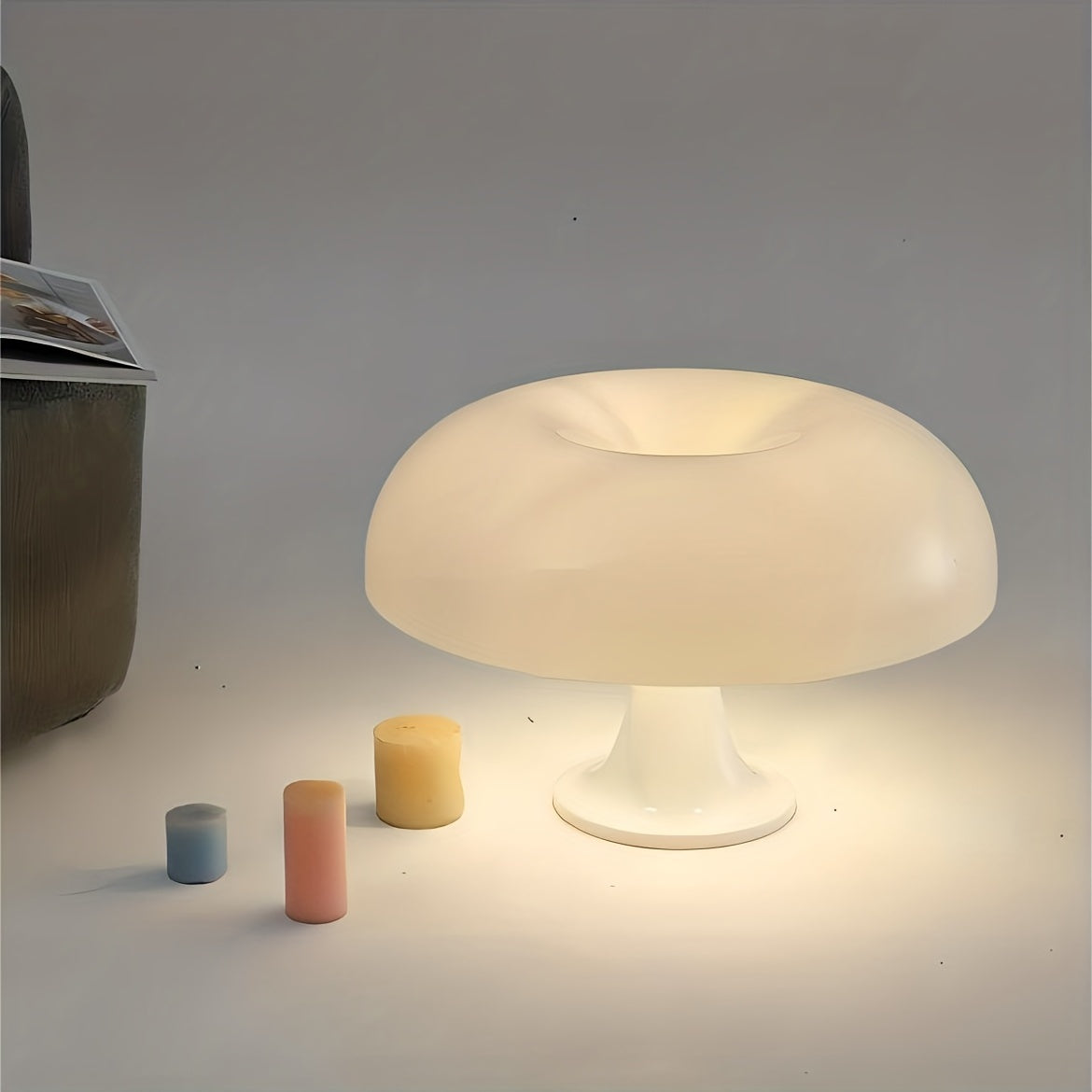 Minimalist LED Table Lamp with Dimmable Cold Warm Neutral Light for Living Room Bedroom and Hotel Decor