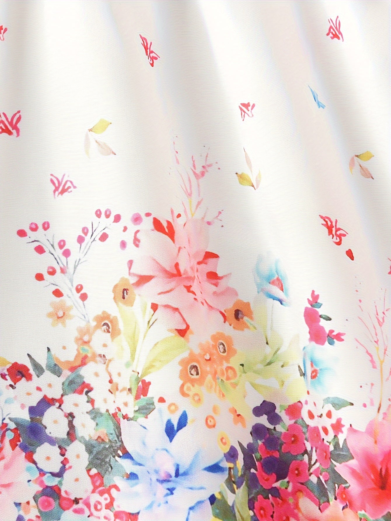 Девочки платье-принцесса с цветочным принтом, рукавами-флапами и поясом для лета