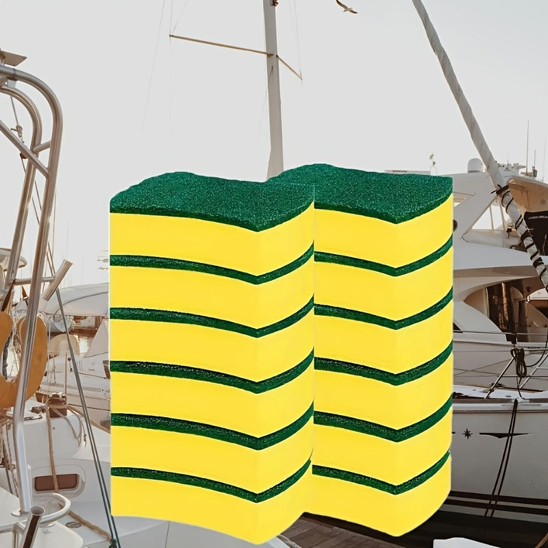 12 or 24 Pack Kitchen Cleaning Sponges with Melamine Scrubbers and Non-Scratch Cloths