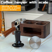 Трамбовка для эспрессо-машины из алюминиевого сплава и нержавеющей стали с регулируемым ремешком и шкалой