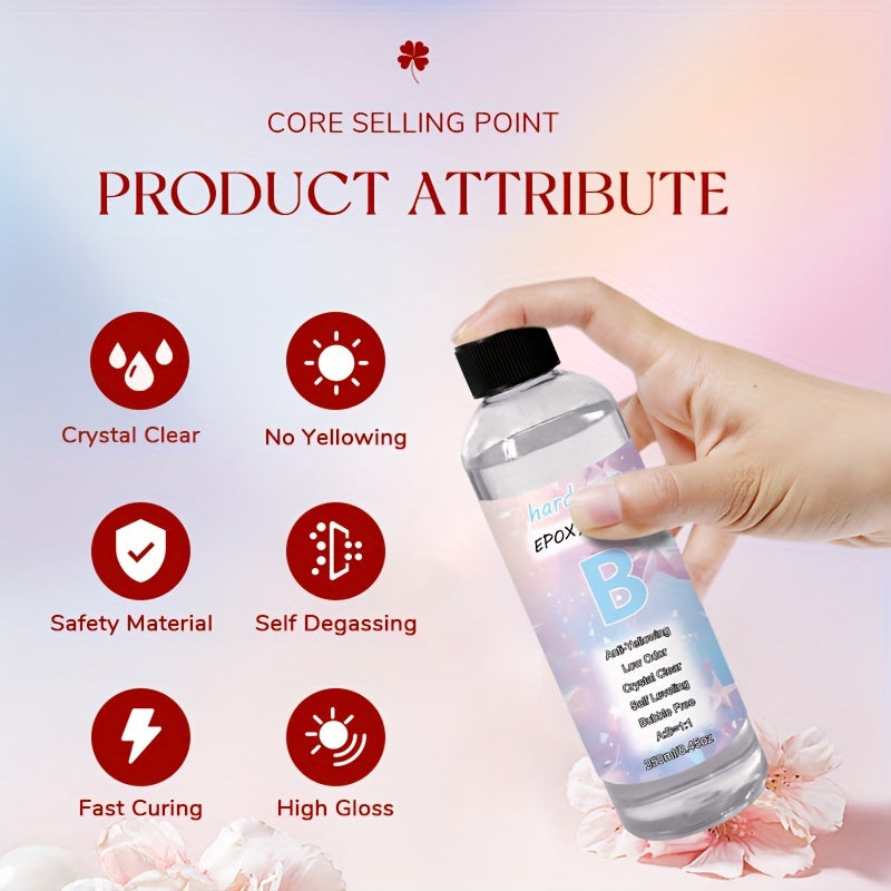 Epoxy Resin Kit 1:1 Mixing Ratio Transparent for DIY River Tables High Hardness