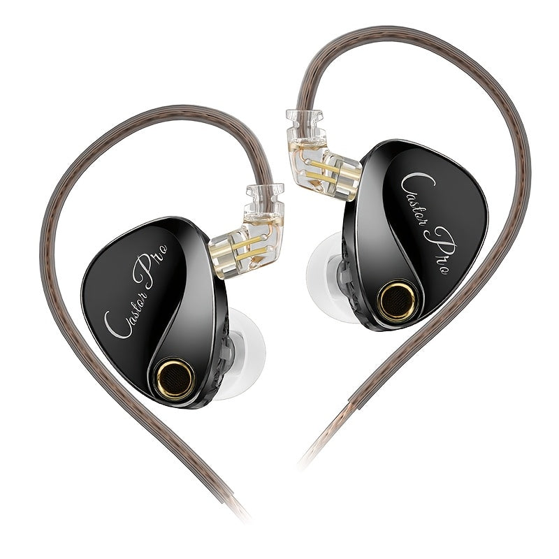 In-Ear Earphones with 2DD Dynamic Drivers Semi-Open-Back Call Control Detachable Cable Microphone for Cellphones