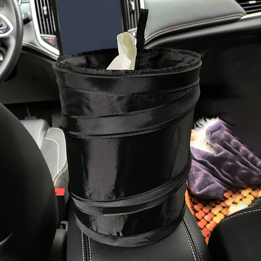 Portable Folding Trash Can for Car Home Office Leakproof Hangable