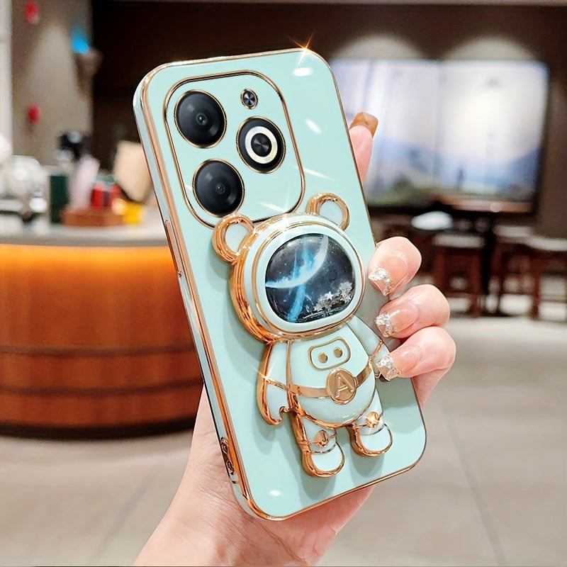 Shockproof TPU Phone Case with Anti-Drop Protection and Built-in Holder for Spark Series Models