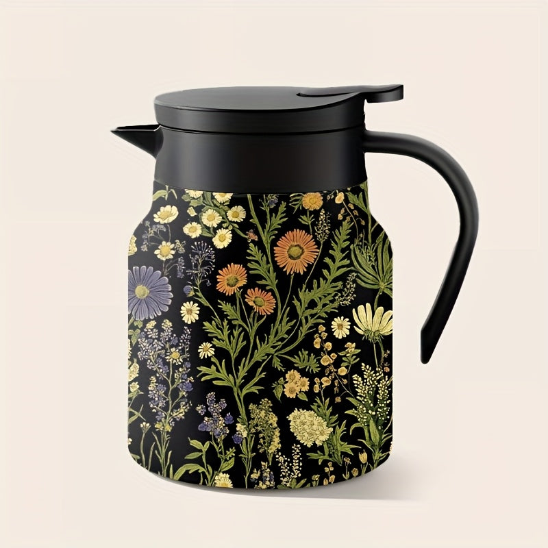 Flower Themed Stainless Steel Tea Infuser with High Capacity for White Tea