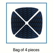 Set of 4 Black Triangular Non-slip Carpet Grippers for Home Decor