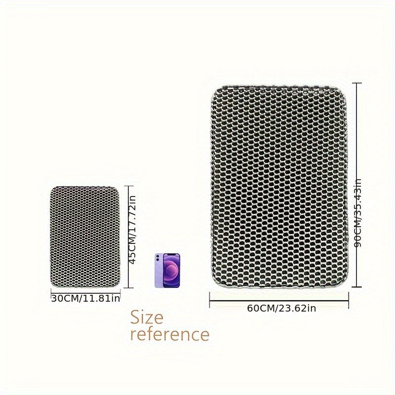 Double-Layer EVA Cat Litter Mat with Filter for Sand Control