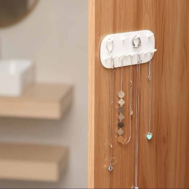 Organizador de joyas de pared blanco de plástico para decoración del hogar y regalo