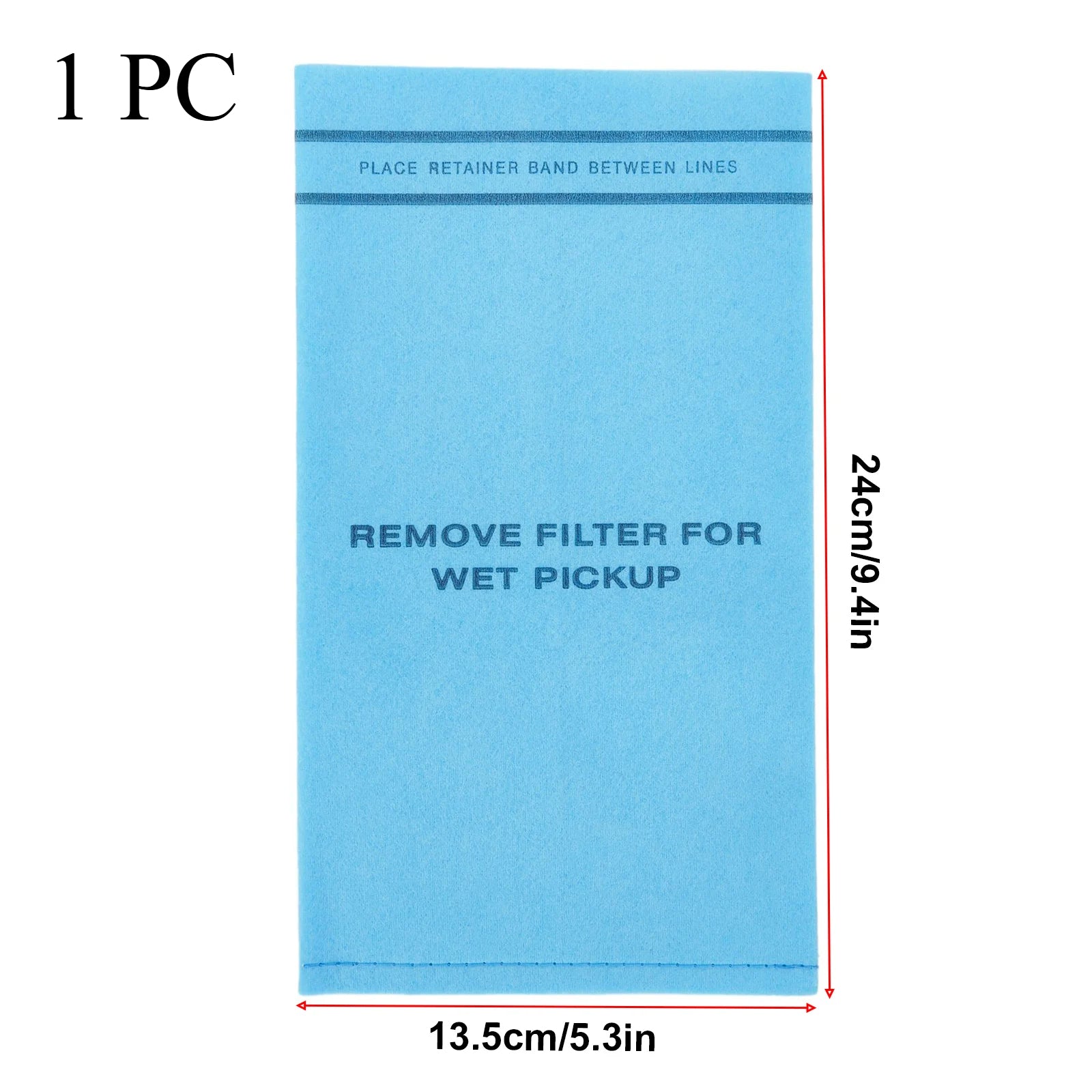 Bolsa de filtro de nylon reutilizable para aspiradoras 0.82L pieza de repuesto para húmedo y seco