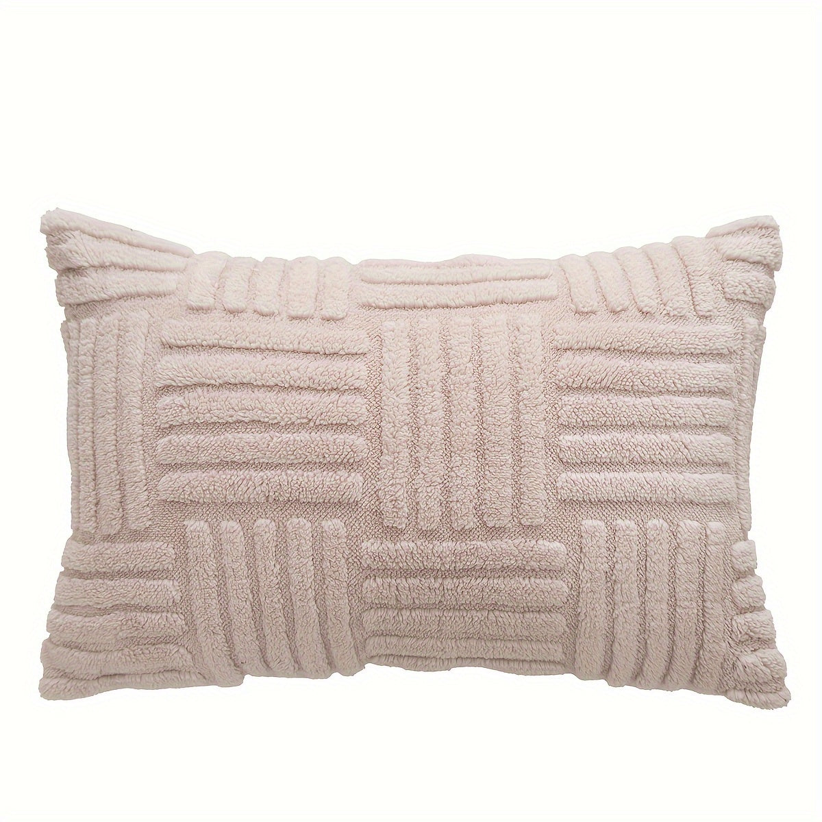 Boho Throw Pillow Cover Soft Plush Stripe Farmhouse Cushion Cover 45.72cm 45.72cm 30.48cm 50.8cm
