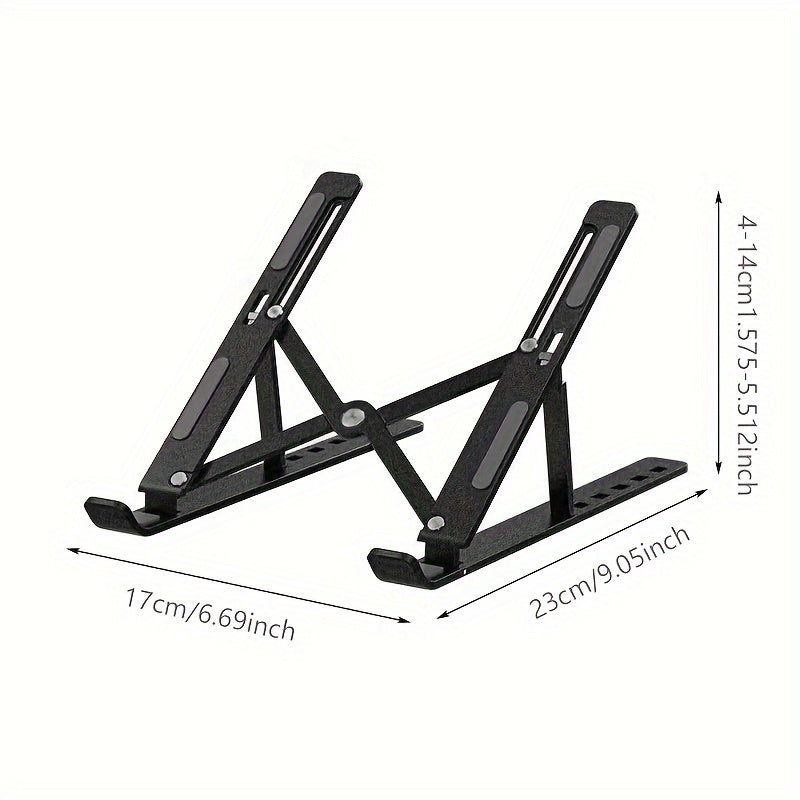 Aluminum Alloy Dual Cooling Gaming Laptop Stand Adjustable Foldable for Tablets Notebooks