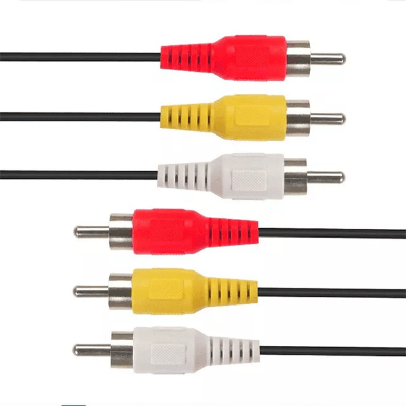 3RCA to 3RCA AV Cable 1.5m All-Copper Video and Audio Connection for TV DVD Set-Top Box