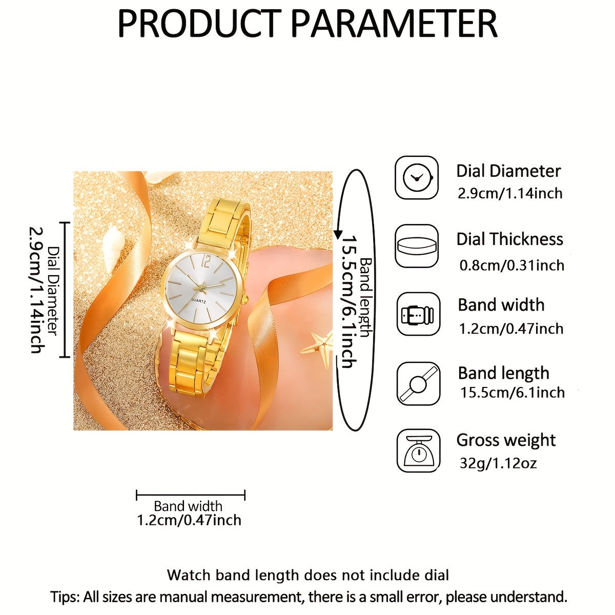 Women's Quartz Watch Sleek Zinc Alloy Strap Casual Dress Gift for Birthdays Christmas Halloween Back to School