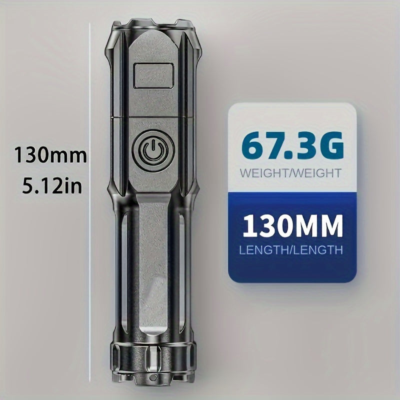 Портативный сверхяркий регулируемый фокус фонарика для использования на открытом воздухе в экстренных ситуациях