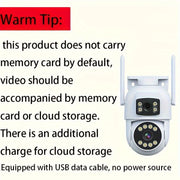 Wireless Security Camera with Dual Camera WiFi Two-Way Audio for Home Office Shop