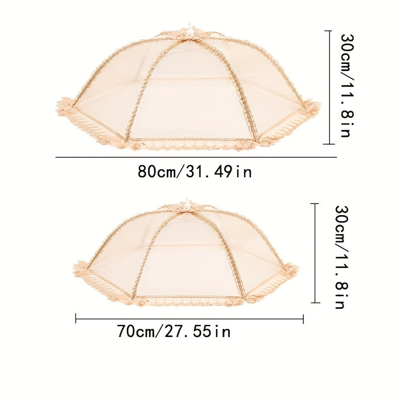 Foldable Food Cover 70x70cm Dustproof Anti-Fouling Mosquito and Fly Protection