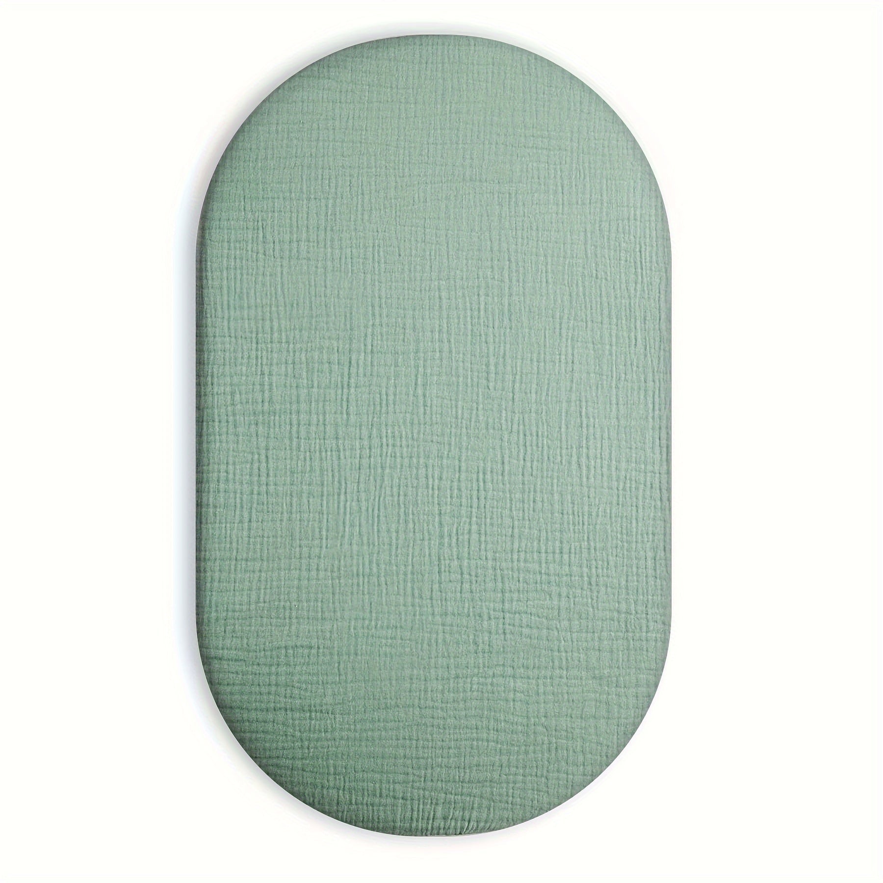 Muslin Bassinet Sheet for Youngsters Fits Rectangle Round Oval and Timer Mattresses Pink Blue Green Ivory 83.82cm x 43.18cm