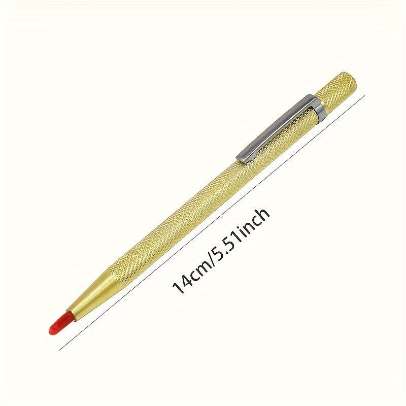 Two Piece Diamond Carbide Scriber Pen for Metalworking Woodworking Glass Tile