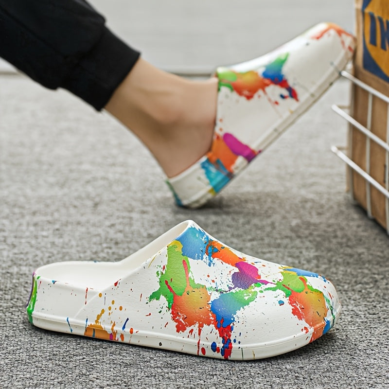 Women's Colorful Camo Print EVA Clogs Lightweight Non-Slip Sandals