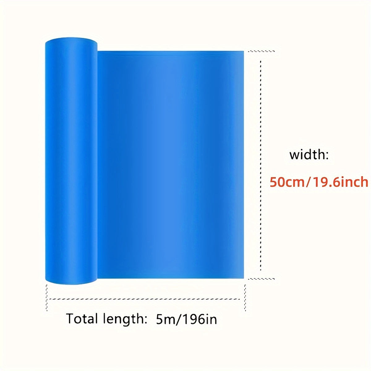 Industrial Waterproof Roof Tape PE Material for Metal Surfaces Rust Leak Prevention 49.78x497.84 cm