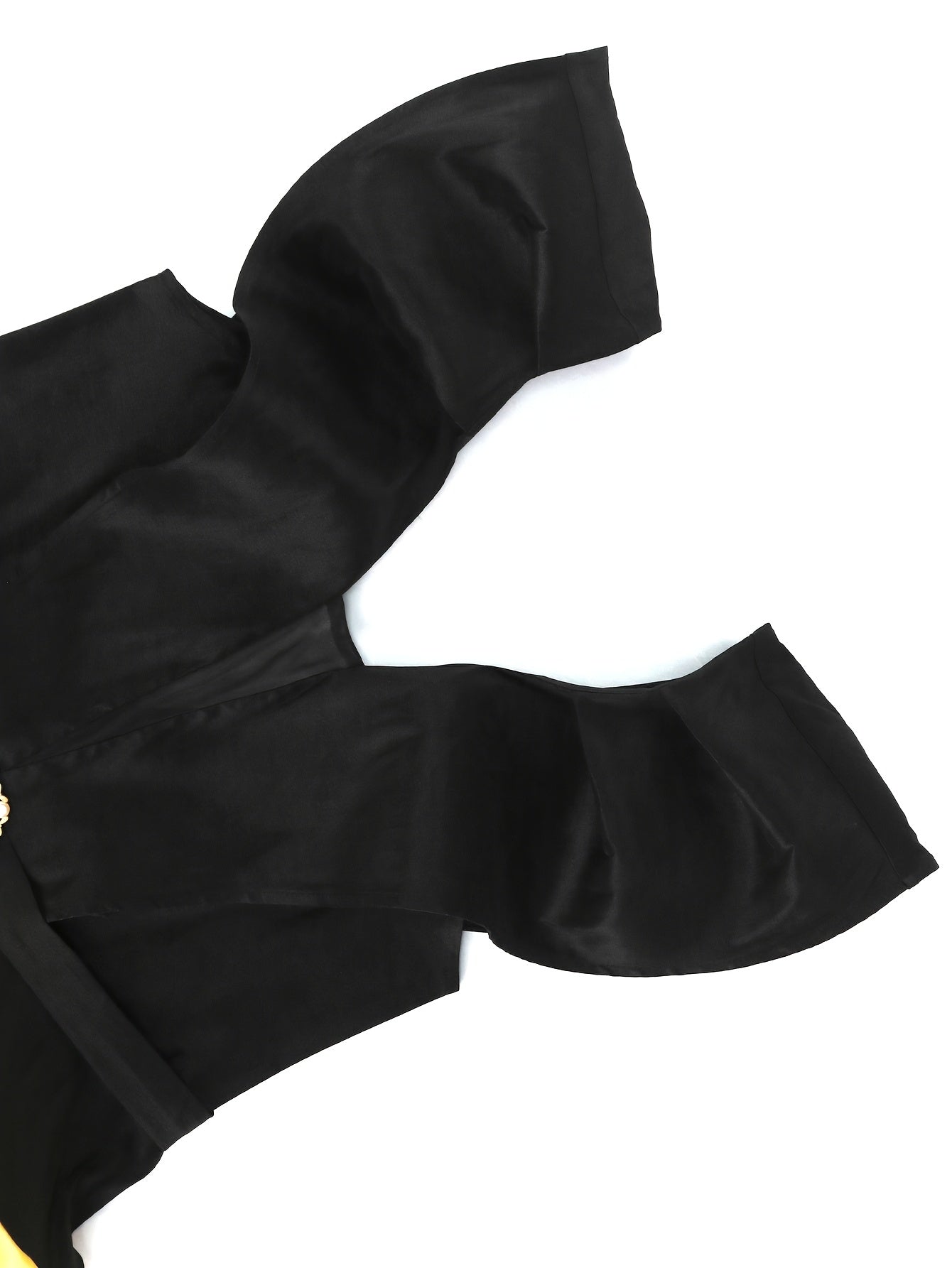 Women's Sleeveless Ruffle Hem Party Dress with Sparkling Details