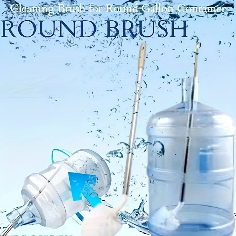 Uzun tutqichli dumaloq galon konteynerini tozalash choʻpchiği, suv bankalari va uy uchun