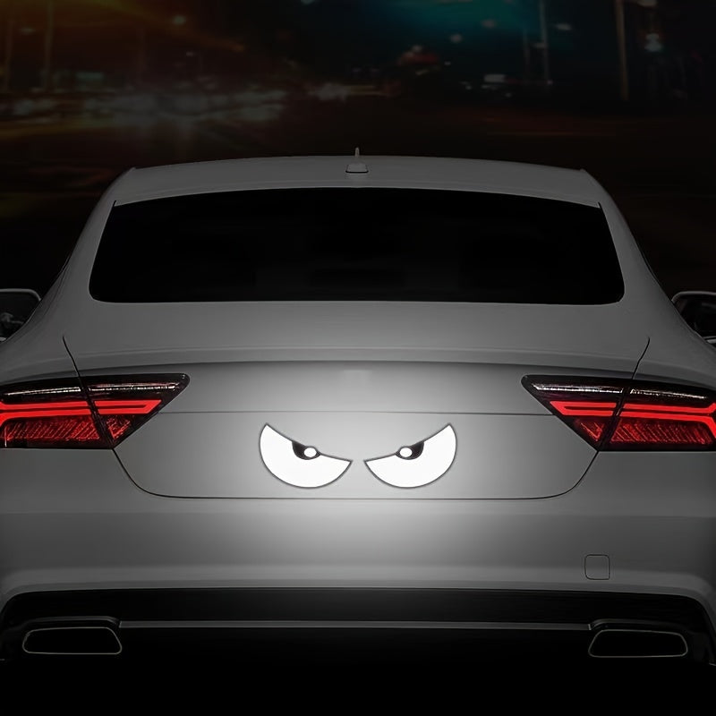 2-Pack Reflective Motorcycle Bicycle Car Stickers Rear Safety Warning Decals