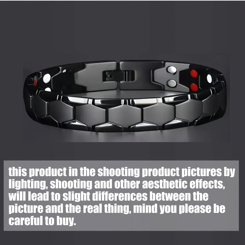 Conjunto de pulseras magnéticas para hombres y mujeres, doble fila, 3500 Gauss, regalo para el Día de San Valentín