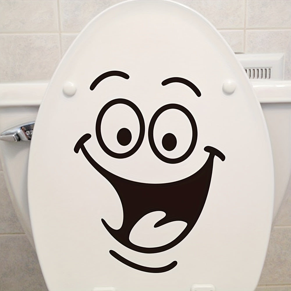 Smiling Face Sticker Removable Self-Adhesive Decal for Car Walls Laptop
