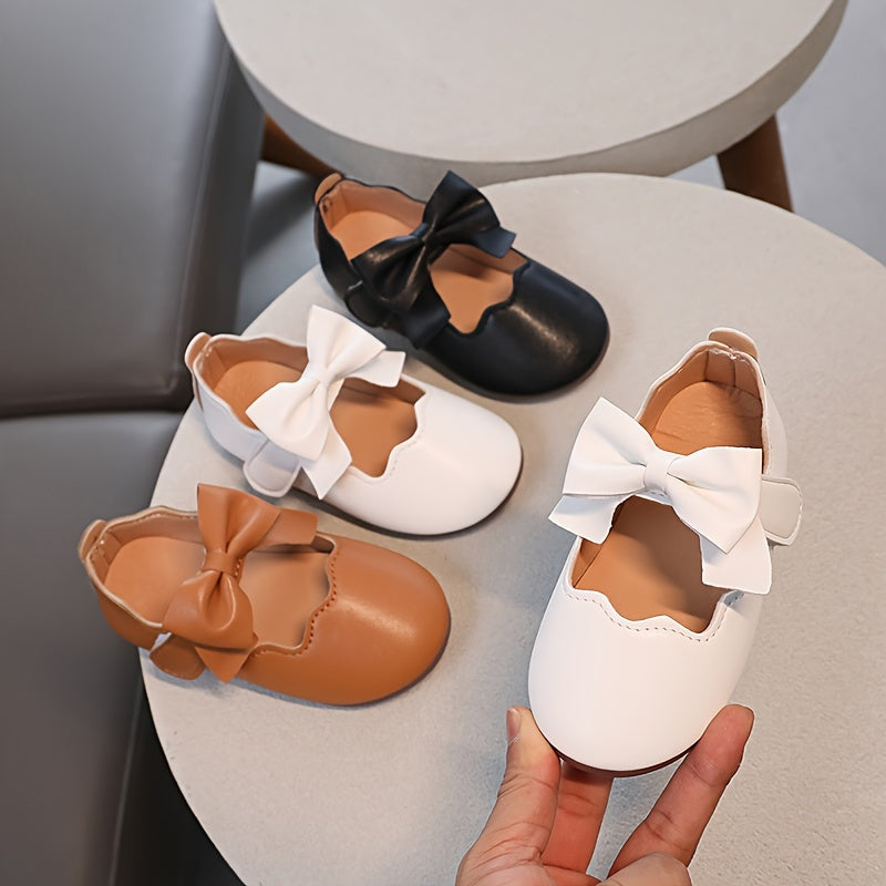 Kichkina qizlar uchun vintage prinsessa poyabzali, kuzgi, sirpanmaydigan, oson kiyiladigan, bog'ichli va dumaloq barmoqli