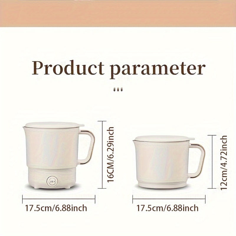 304 ta zanglamaydigan po'latdan yasalgan portativ mini elektr pechka, buklanuvchi induksiya issiq qozon, qopqog'i, bardoshli ABS tutqich va 1-2 kishilik sig'imga ega. Yevropa standarti rozetkasi bilan jihozlangan, ideal uchun