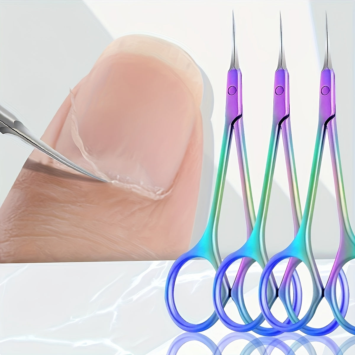 Nail Cuticle Scissors Stainless Steel Dead Skin Remover Manicure Tools