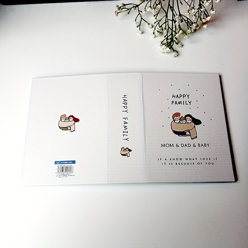 1 шт. 15,24 см 100 листов фотоальбом для семейных и студенческих фотографий, альбом с большим объемом для вставок. Идеальный зимний и праздничный подарок.