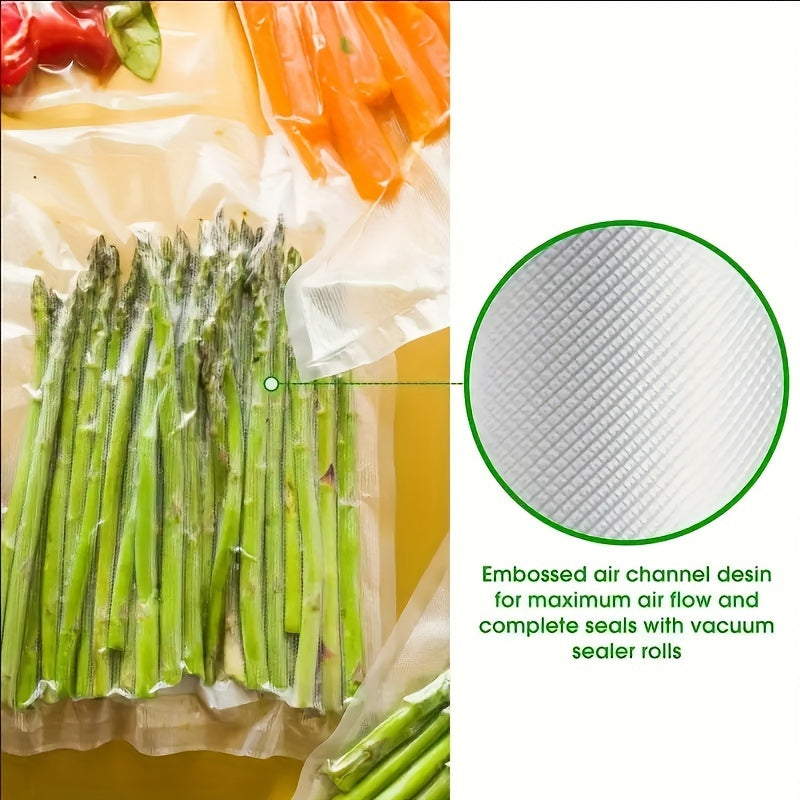 100 Pieces Vacuum Sealer Bags Puncture-Resistant BPA-Free Food Storage Sous Vide Freezer