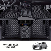 Luxury Faux Leather Car Mat Set All-Season 3D Protection for Left-Hand Drive